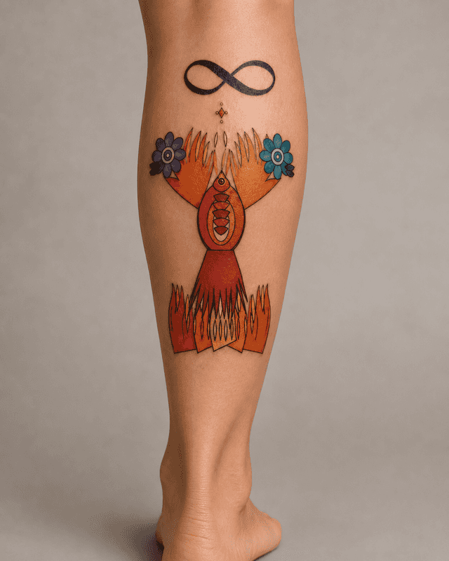 Tatuaje de renacimiento: significado de fénix, fuego, infinito y flores