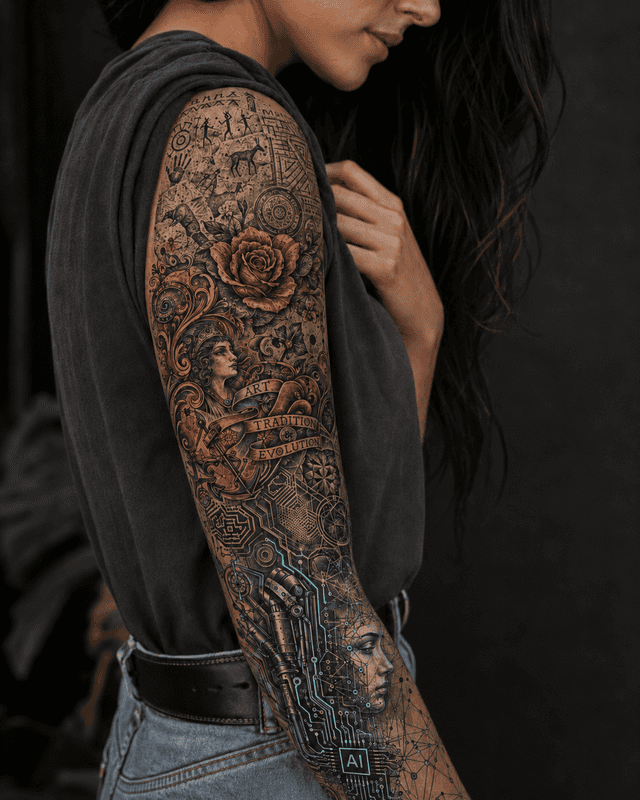 Diseñar tatuajes con IA: la nueva evolución creativa del tattoo