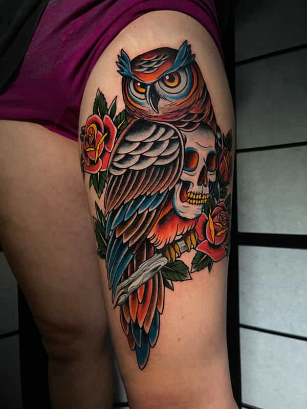 Tatuaje neo traditional ejemplo 7 Madrid