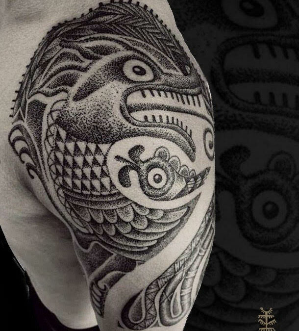 Tatuaje en el brazo para hombres - Kaifa's Tattoo Studio